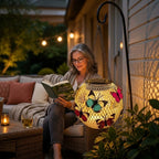 Garden Solar Lantern | 20 Warm-White LEDs & IP65 Weatherproof | With Hanging Chain