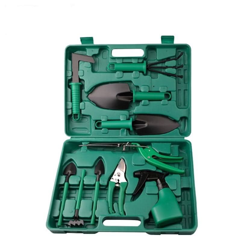 Garden Tool Set | Stainless Steel Heads & Ergonomic Handles | Set of 10