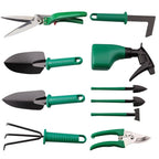 Garden Tool Set | Stainless Steel Heads & Ergonomic Handles | Set of 10