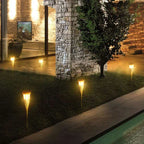 Garden Torches | Flickering Flame & Solar-Powered | Set of 5