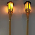 Garden Torches | Flickering Flame & Solar-Powered | Set of 5