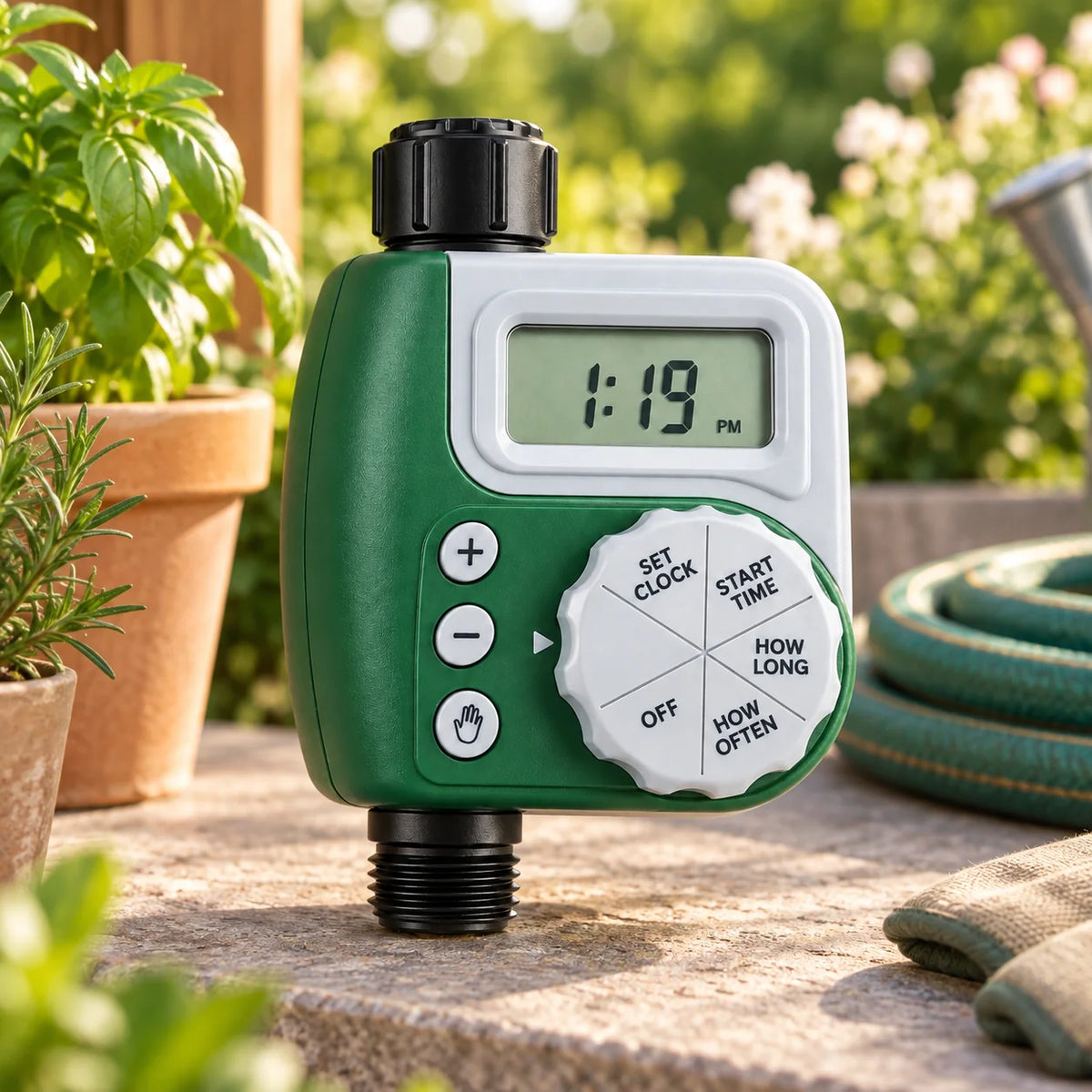 Garden Watering Timer | LCD Display & Programmable
