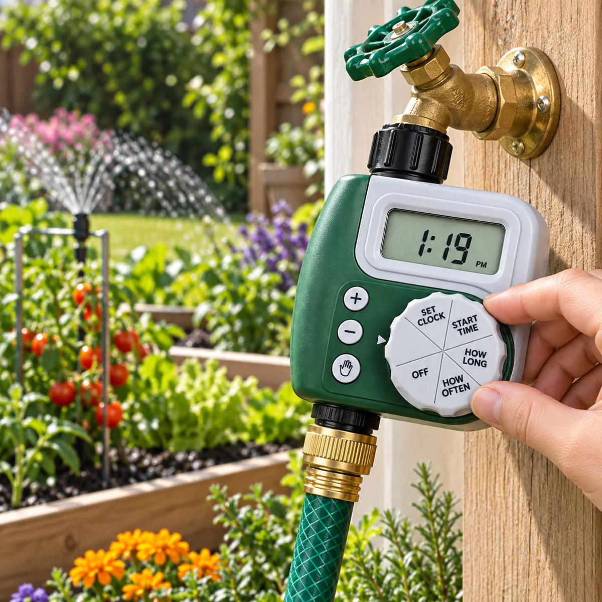 Garden Watering Timer | LCD Display & Programmable