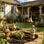 Garden Wind Chime | Handcrafted Bluebell & Weather-Resistant Iron | With Ground Spike