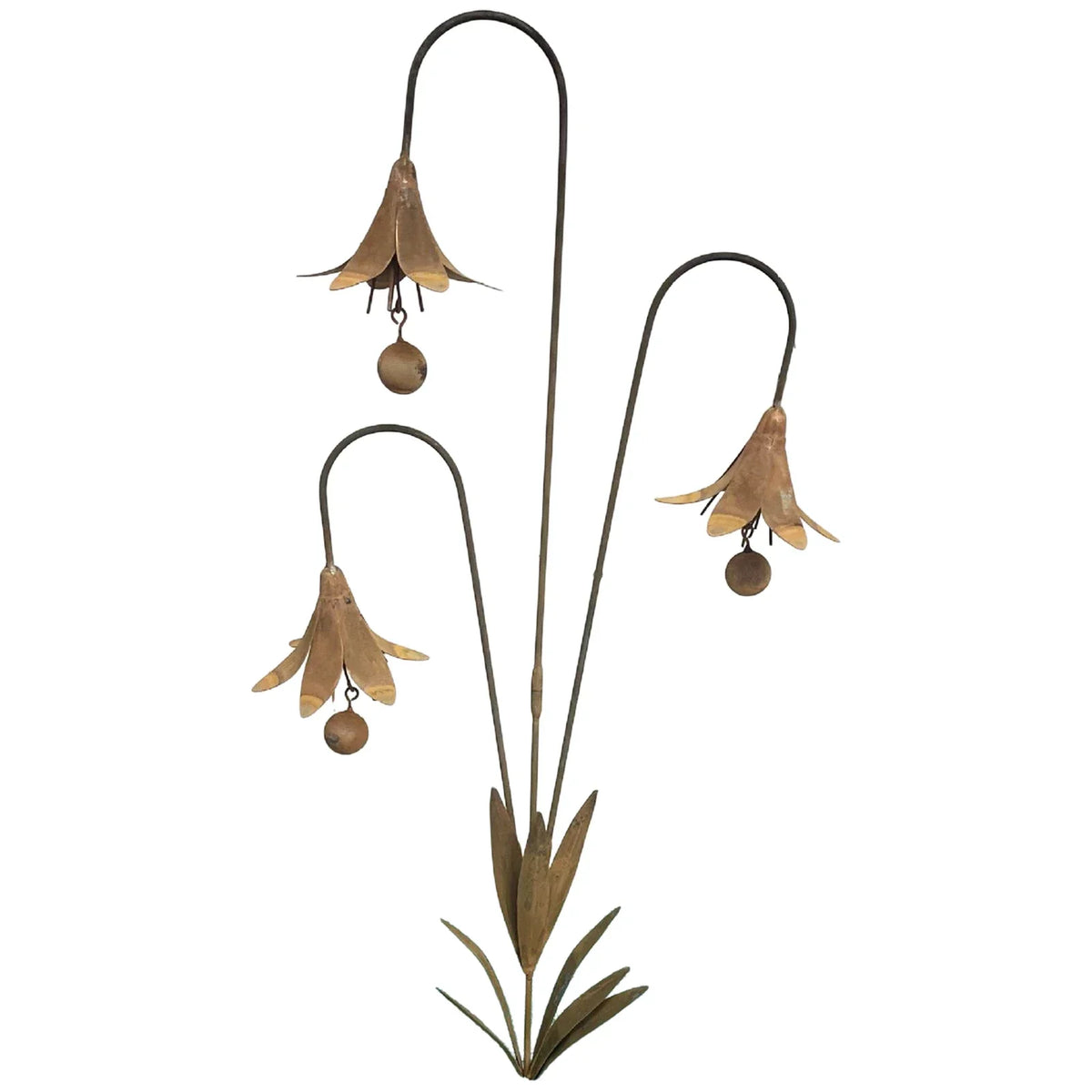 Garden Wind Chime | Handcrafted Bluebell & Weather-Resistant Iron | With Ground Spike