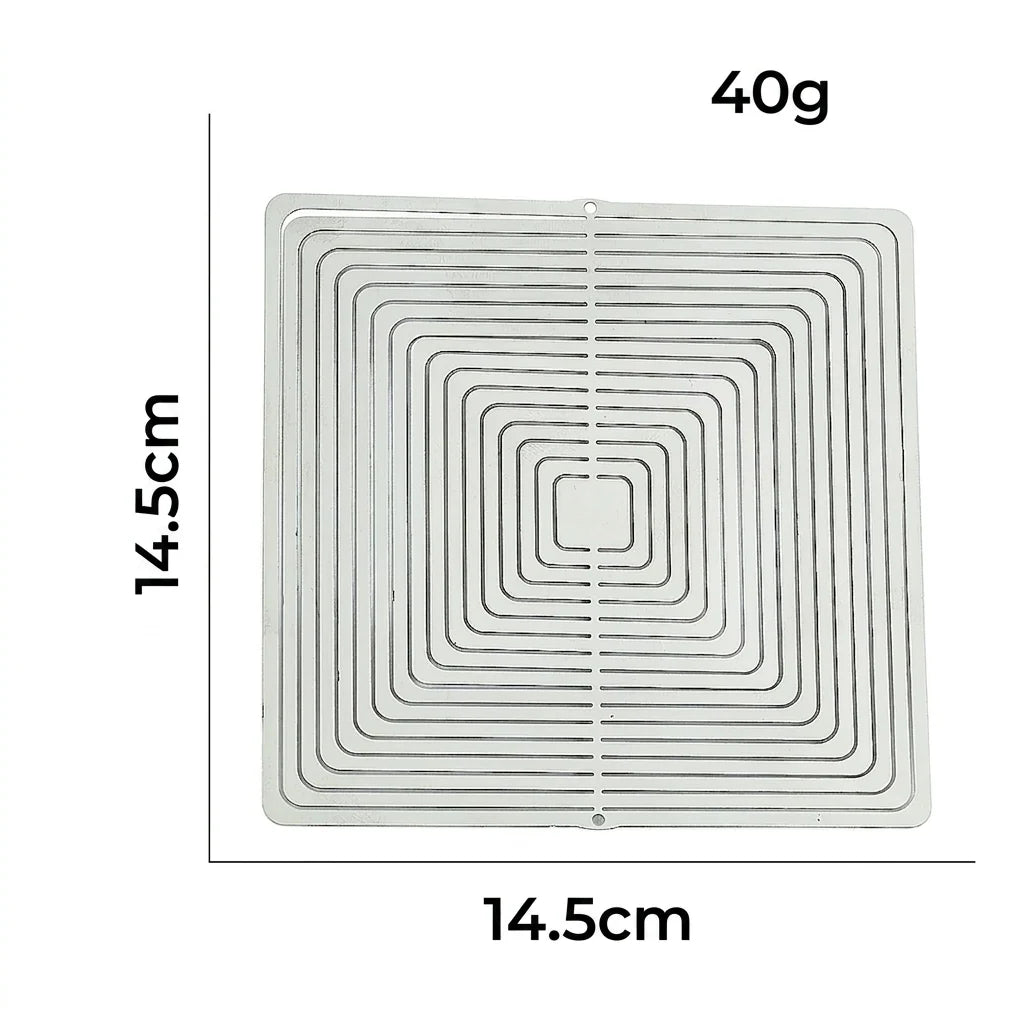 Garden Wind Spinner | 3D Rotating & Reflective Stainless Steel