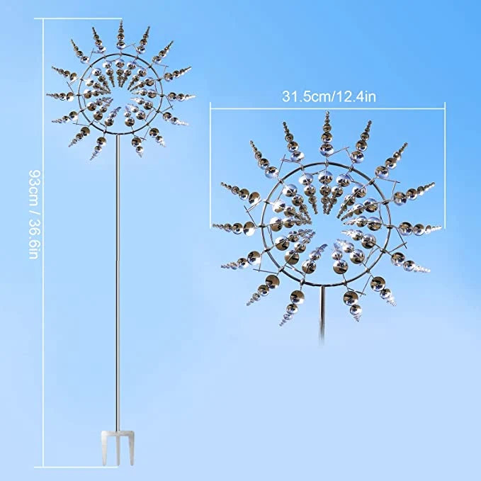 Garden Wind Spinner | Weather-Resistant Metal & Smooth Ball-Bearing Spin