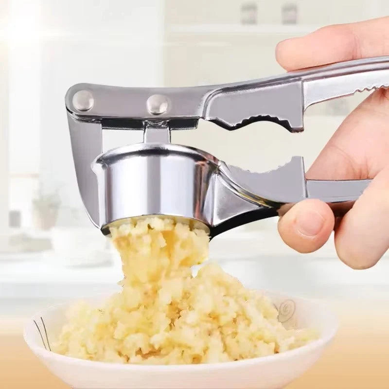 Garlic Press | Stainless Steel & Ergonomic Handle