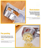 Garlic Press | Stainless Steel & Ergonomic Handle