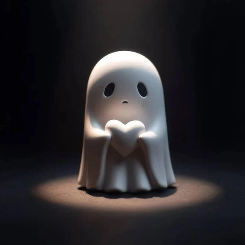 Ghost Sculpture | Durable Resin & Middle-Finger Gesture | 8.5 cm High