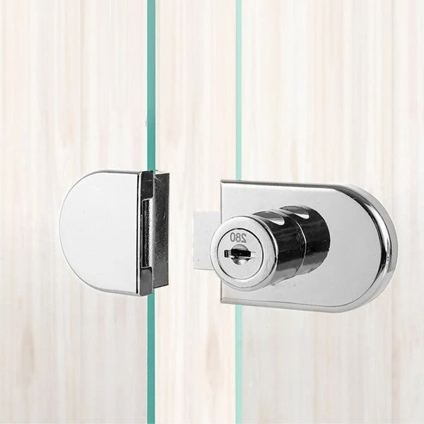 Glass Cabinet Lock | Keyed Security & Child-Safe | Includes 2 Keys