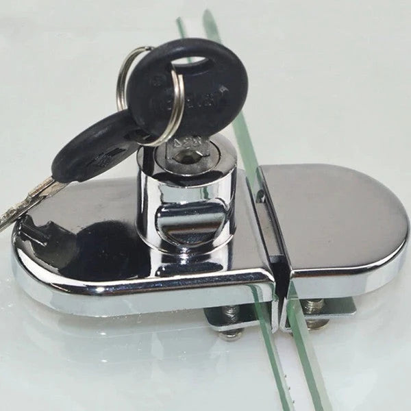 Glass Cabinet Lock | Keyed Security & Child-Safe | Includes 2 Keys