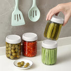 Glass Food Storage Jars | Airtight, Stackable & Wide-Mouth | Set of 6
