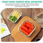 Glass Food Storage Set | Airtight & Stackable | 24-Piece