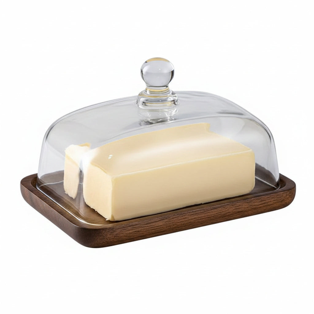 Glass Lid Butter Dish