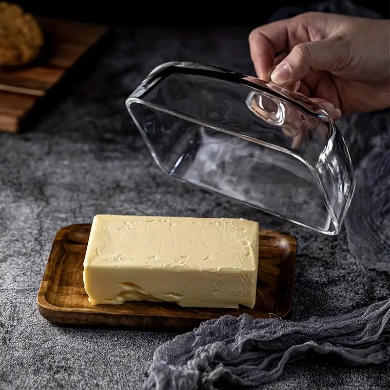 Glass Lid Butter Dish