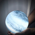 Glass Moon Lamp | 16-Color Remote-Controlled & USB Charging