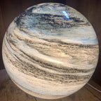 Glass Moon Lamp | 16-Color Remote-Controlled & USB Charging