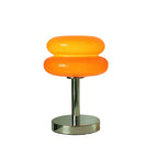 Table Lamp | Patterned Clear Glass Body | Integrated LED
