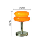 Table Lamp | Patterned Clear Glass Body | Integrated LED