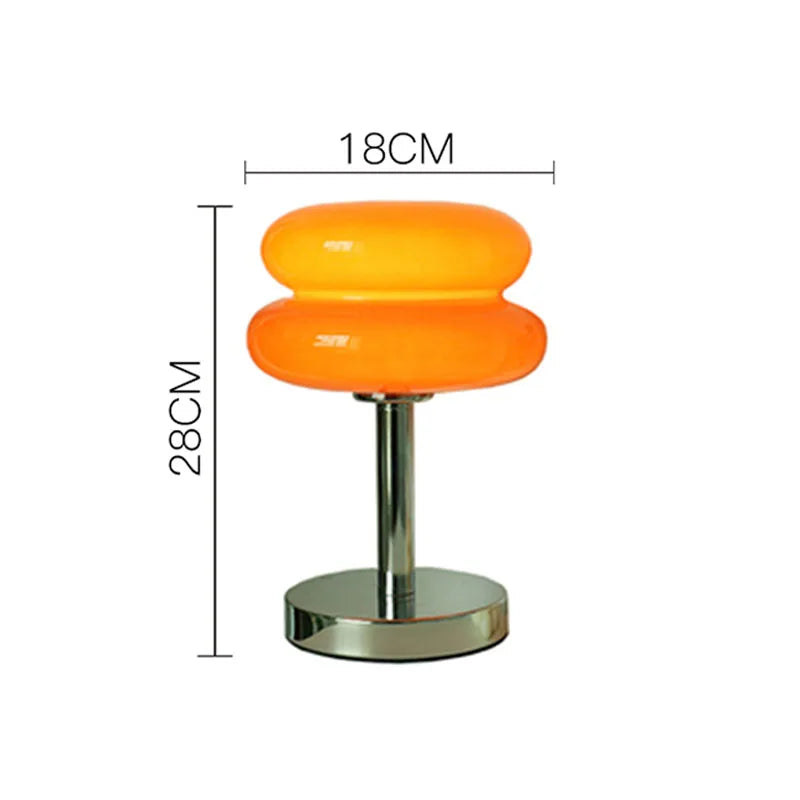 Table Lamp | Patterned Clear Glass Body | Integrated LED