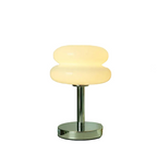 Table Lamp | Patterned Clear Glass Body | Integrated LED