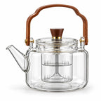 Glass Teapot | Heat-Resistant Borosilicate & Built-In Infuser | 40.5 fl oz