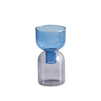 Glass Vase | Colourful Bottle-Stopper Design | Two-Piece
