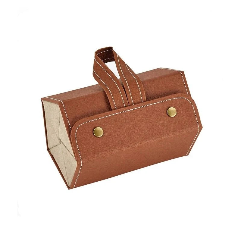 Glasses Case | Foldable PU Leather & Flannel Lining | Up to 6 Compartments