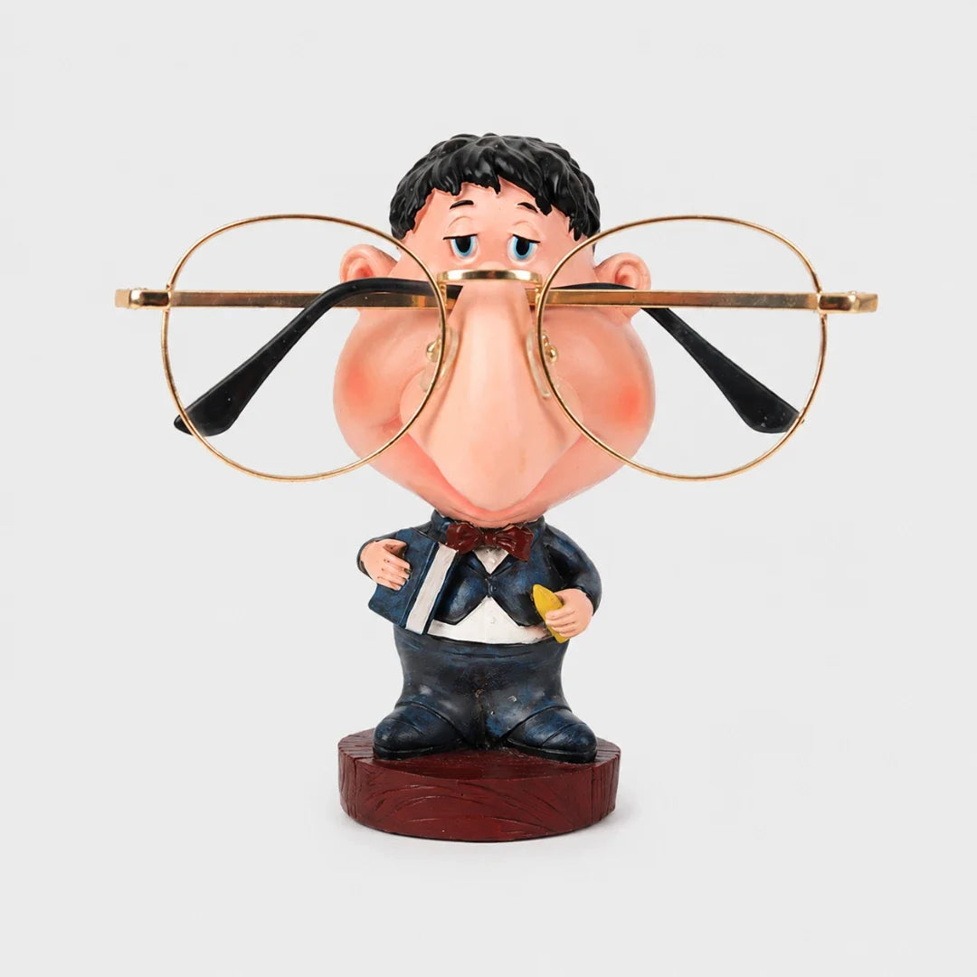 Glasses Stand | Hand-Painted Resin Nose-Slot