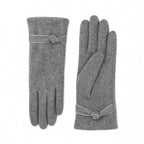 Gloves | Decorative Bow Detail & Wool-Look Fabric | One Size Fits All