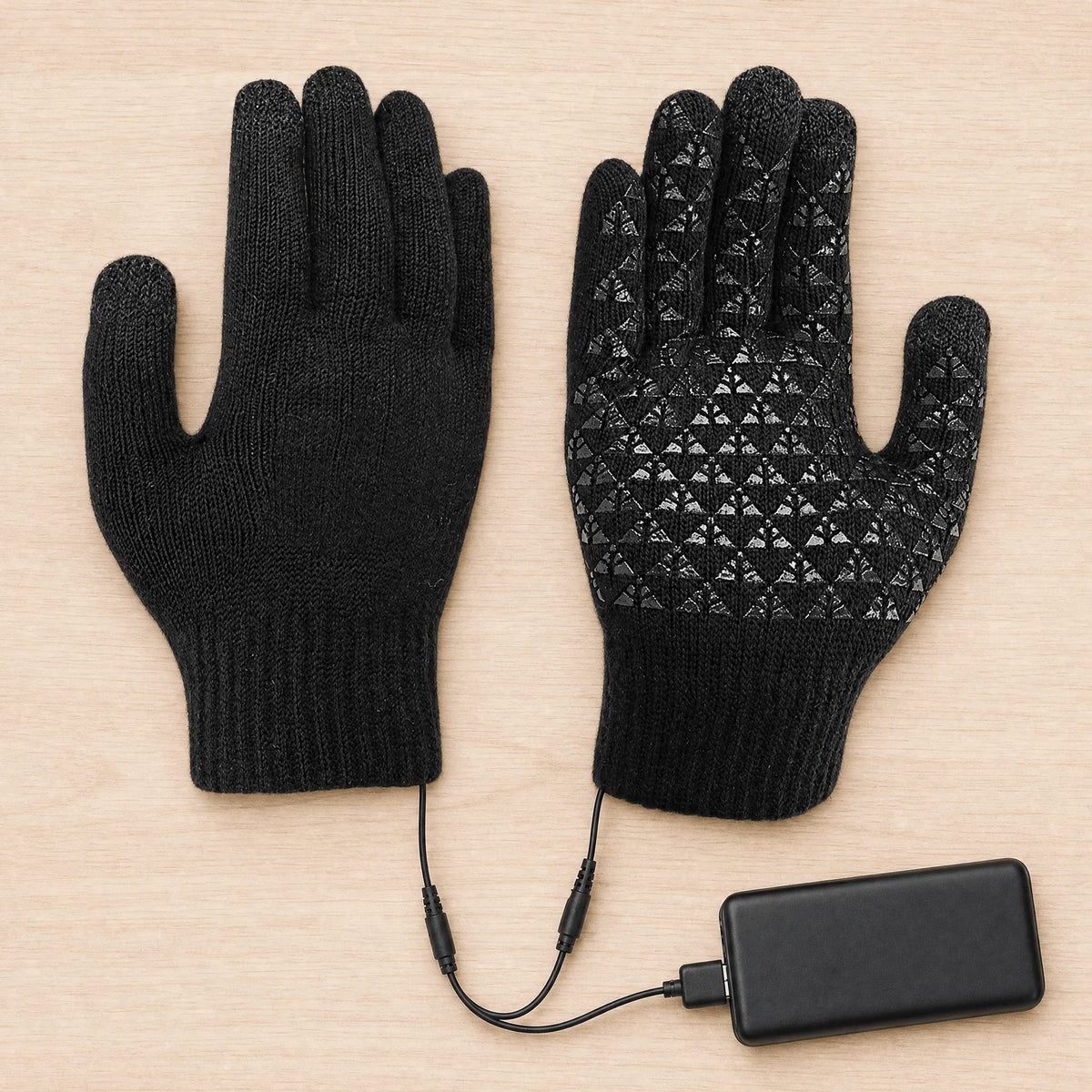 Gloves | USB-Powered Warmth & Touchscreen Fingertips | Pair
