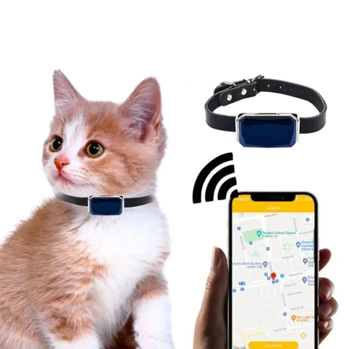 GPS Tracker | Mobile App Tracking & Compact Design | Metal Ring