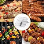 Grill Basket | Foldable Stainless Steel & Dishwasher-Safe