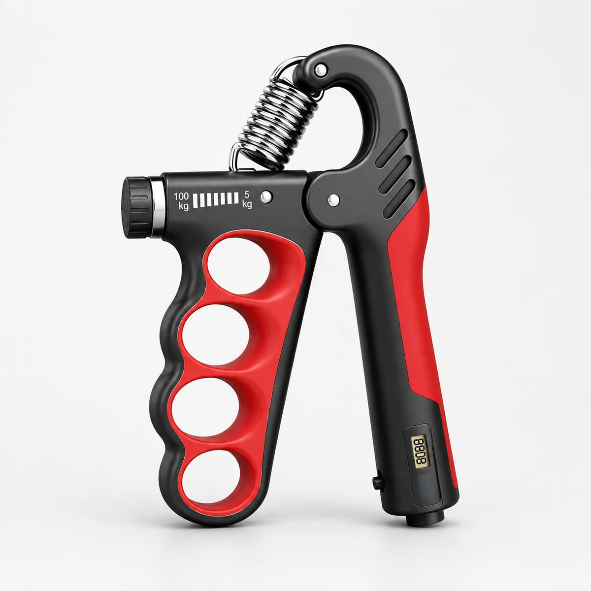 Grip Strengthener | Electronic Rep Counter & Adjustable Resistance | 11–220 lb
