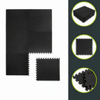 Gym Floor Mats | Interlocking High-Density EVA Foam & Water-Resistant | 24 Sq Ft Set