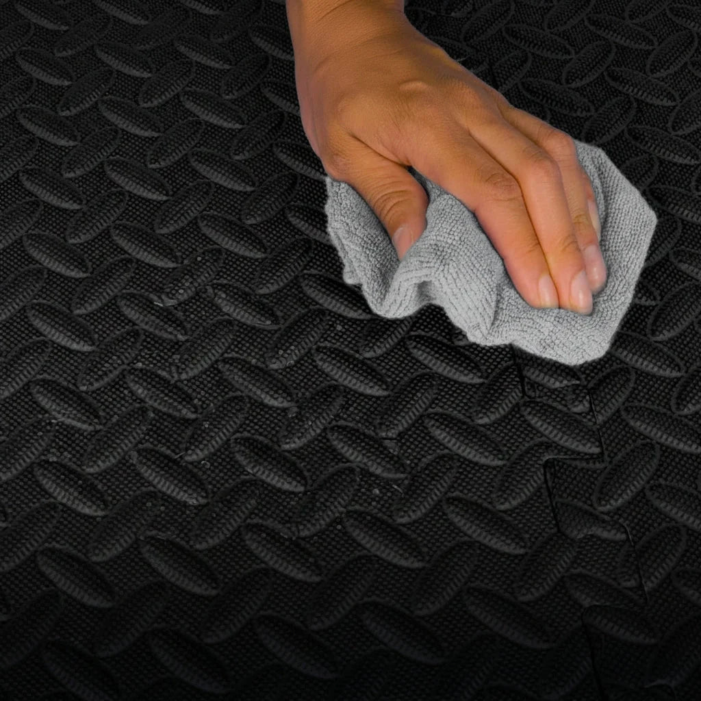 Gym Floor Mats | Interlocking High-Density EVA Foam & Water-Resistant | 24 Sq Ft Set