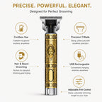 Hair & Beard Trimmer | Precision Adjustable Blade & USB Rechargeable