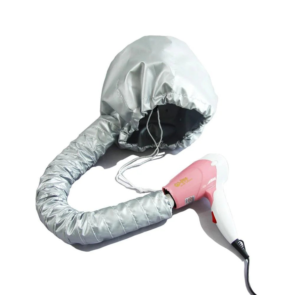 Hair Dryer Bonnet | Universal Fit & Even Heat Distribution | Travel-Friendly