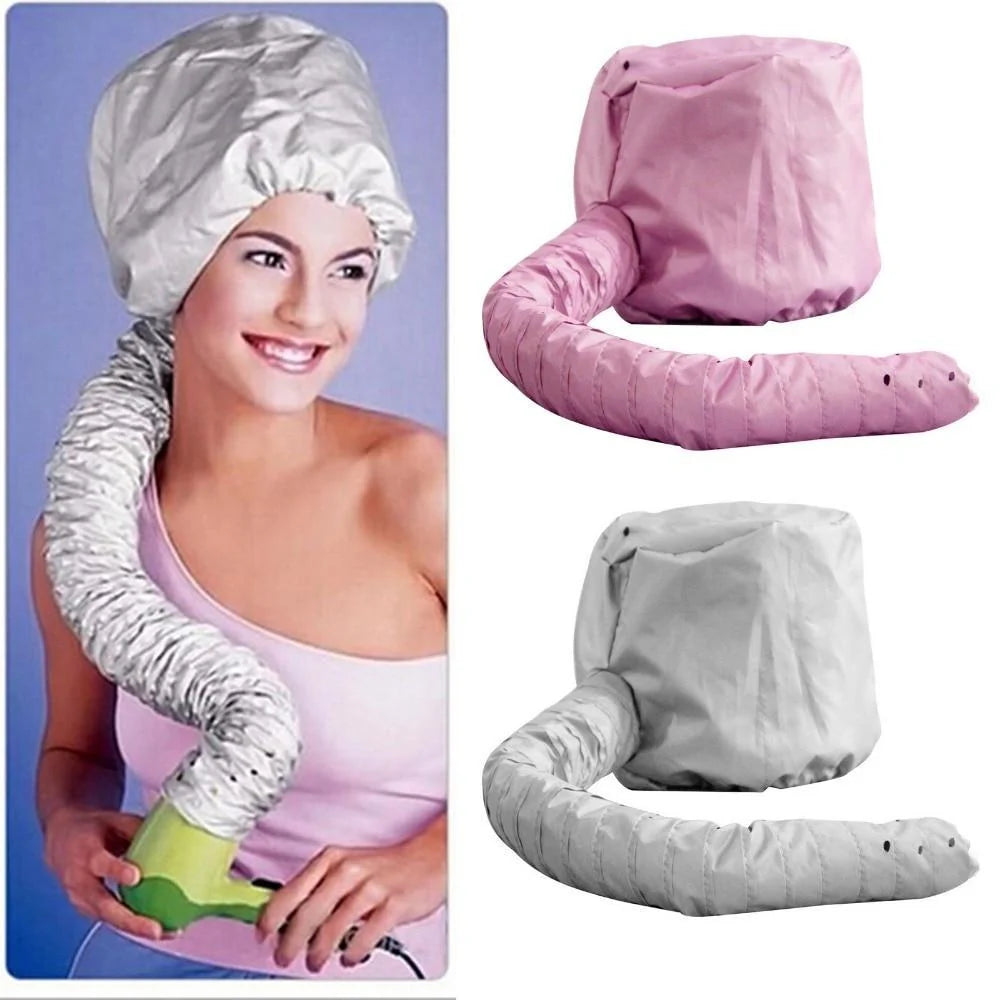 Hair Dryer Bonnet | Universal Fit & Even Heat Distribution | Travel-Friendly