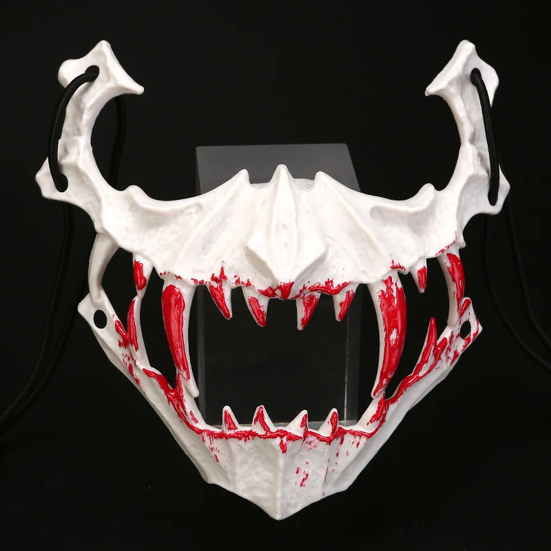 Half Face Mask | Sculpted Fang Details & Breathable Fit