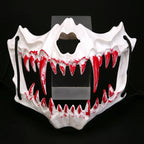 Half Face Mask | Sculpted Fang Details & Breathable Fit