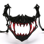 Half Face Mask | Sculpted Fang Details & Breathable Fit