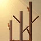 Hall Tree Stand | Solid Pine & Rotating Swivel | Compact Footprint