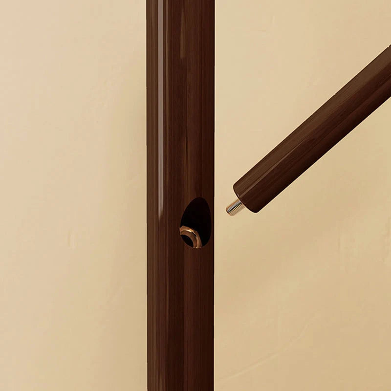 Hall Tree Stand | Solid Pine & Rotating Swivel | Compact Footprint