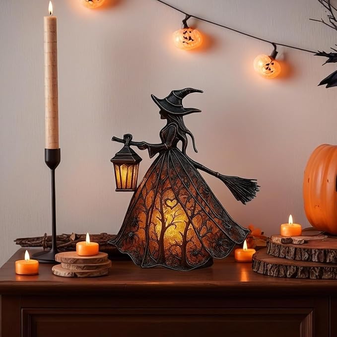 Halloween Lantern | Gothic Vintage & Flameless LED | 30 cm