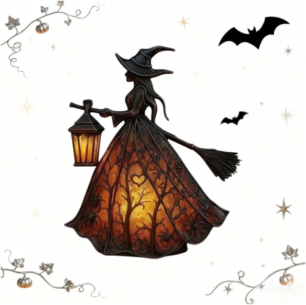 Halloween Lantern | Gothic Vintage & Flameless LED | 30 cm