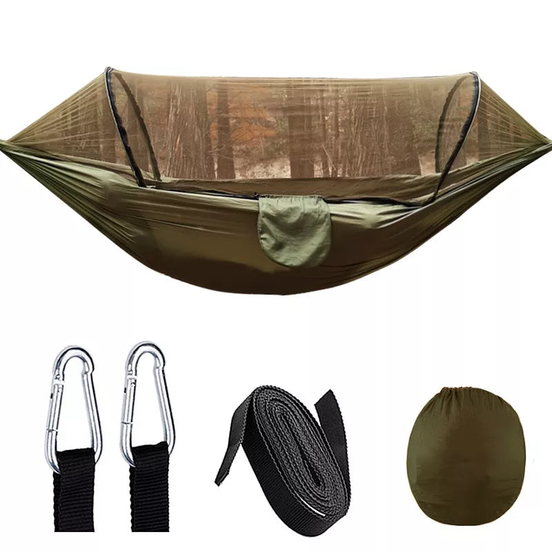 Hammock | Automatic Quick-Open & Mosquito Net | 260 x 140 cm