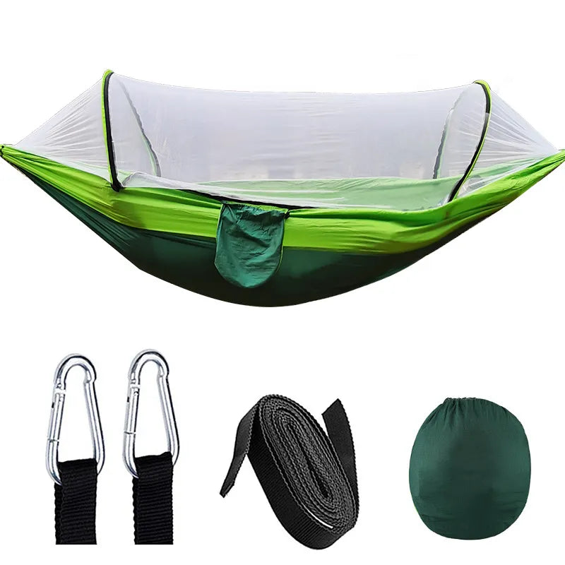 Hammock | Automatic Quick-Open & Mosquito Net | 260 x 140 cm