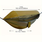 Outdoor Hammock | Mosquito Net & Sun Canopy | 260 x 140 cm